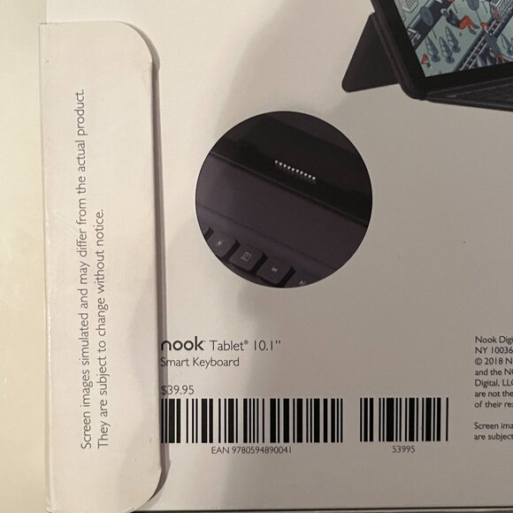 Barnes‎ & Noble Nook Cover Stand Black -Samsung Galaxy Tab E Nook Case (new/x) - Picture 8 of 10